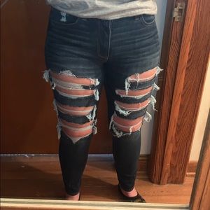 NWOT AE jeans with holes